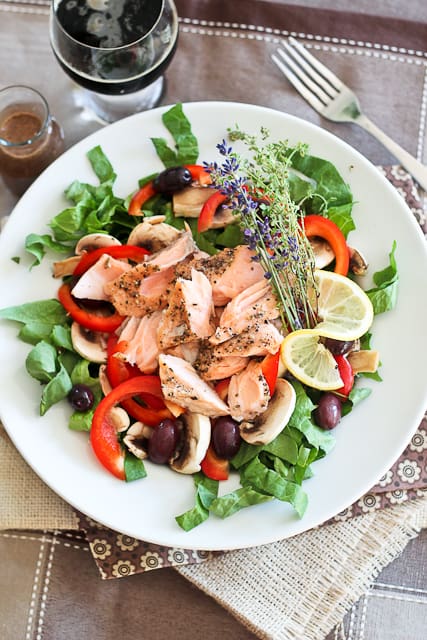 Quick Leftover Salmon Salad