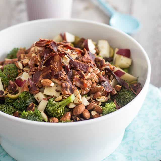 Broccoli Apple and Almond Salad