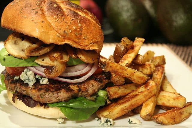Healthy Hamburger and Fries • The Healthy Foodie