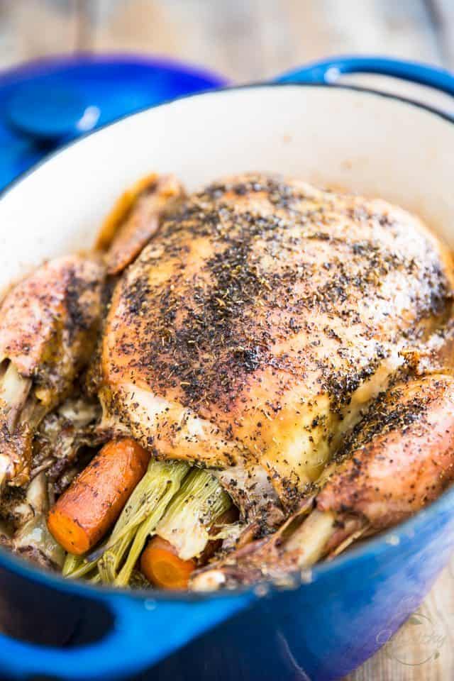 Dutch Oven Roasted Chicken • The Healthy Foodie