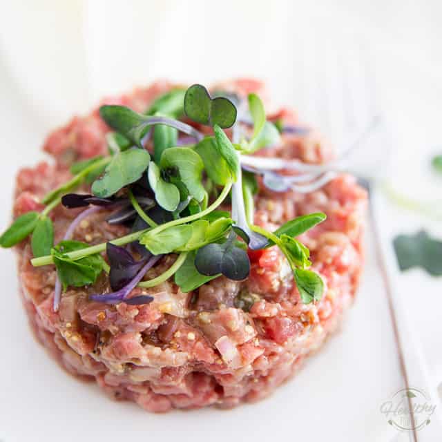 Classic Beef Tartare • The Healthy Foodie