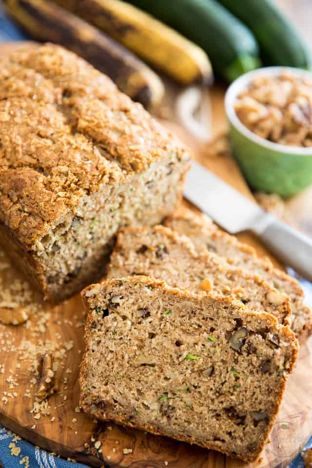 Zucchini Banana Bread • The Healthy Foodie