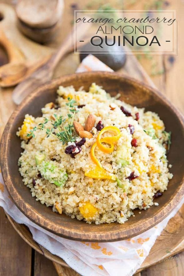 Cranberry Orange and Almond Quinoa • The Healthy Foodie
