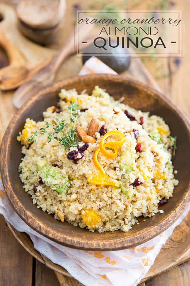 So simple yet so crazy loaded with flavor, this Orange Cranberry Almond Quinoa makes for a fantastic side dish with a unique, exotic twist! 