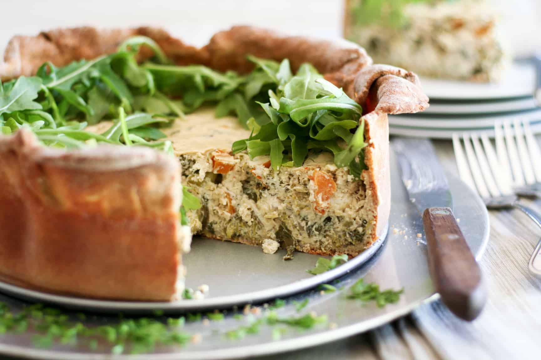 Savory Broccoli and Spinach Cheesecake | by Sonia! The Healthy Foodie