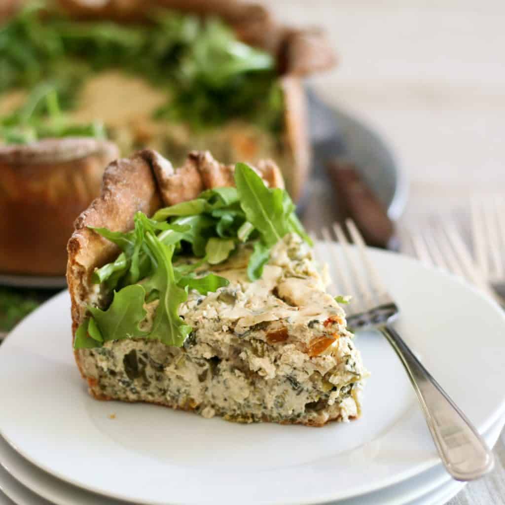 Savory Broccoli and Spinach Cheesecake | by Sonia! The Healthy Foodie