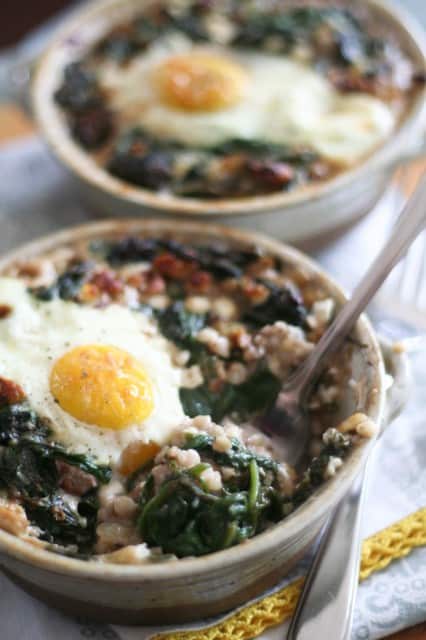 Spinach and Buckwheat Egg Bake | by Sonia! The Healthy Foodie