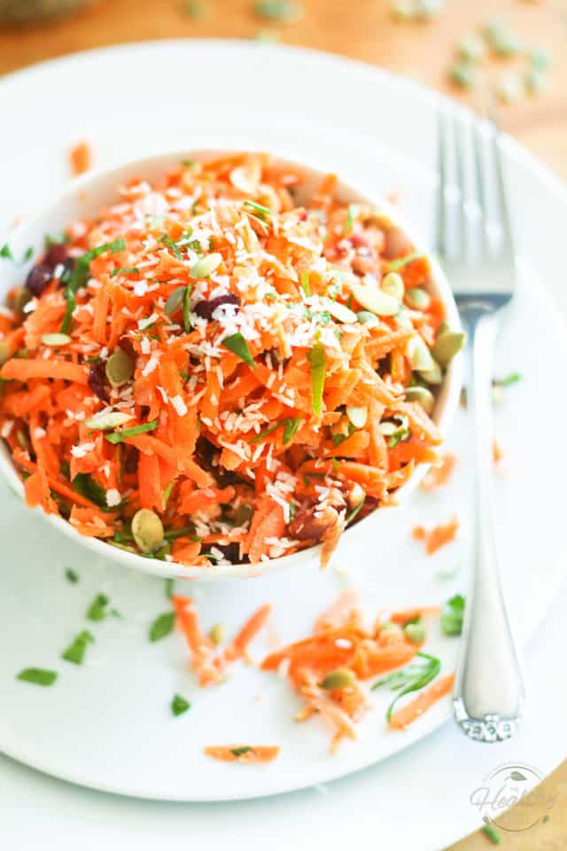 Ready in just a few minutes, this is undoubtebly the Best Carrot Salad EVER! Try it once and I can guarantee that it will become your go-to carrot salad recipe! Just be sure not to leave the secret ingredient out... 