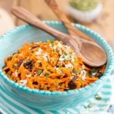 Ready in just a few minutes, this is undoubtedly the Best Carrot Salad EVER! Try it once and I can guarantee that it will become your go-to carrot salad recipe! Just be sure not to leave the secret ingredient out...