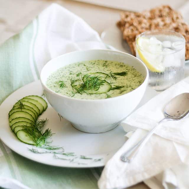 Cold Cucumber Soup | by Sonia! The Healthy Foodie