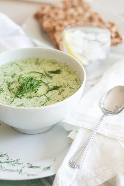 Cold Cucumber Soup | by Sonia! The Healthy Foodie