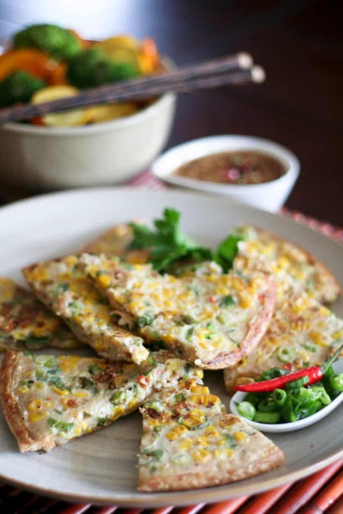 Korean Corn Pancakes 