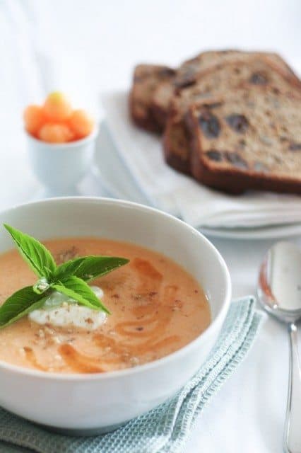 Chilled Cantaloupe Soup | by Sonia! The Healthy Foodie