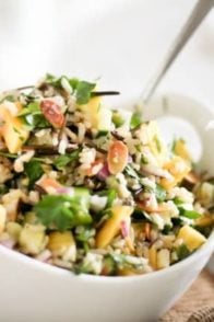 Mango Cucumber Rice Salad | By Sonia! The Healthy Foodie