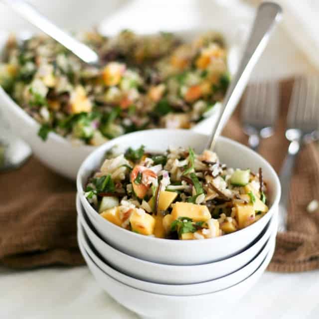 Mango Cucumber Rice Salad | By Sonia! The Healthy Foodie