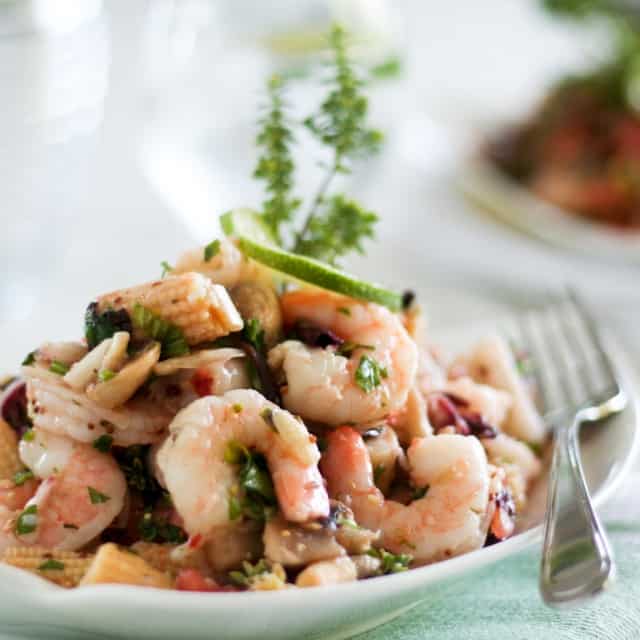 Super Quick And Easy Cold Shrimp Salad The Healthy Foodie