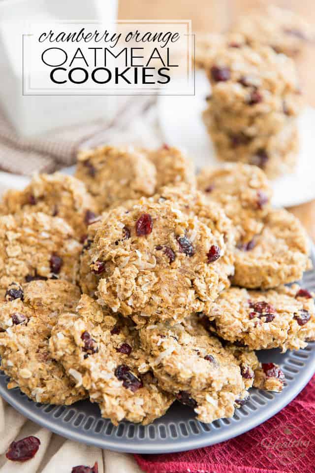 Free of refined sugar, made with nothing but wholesome ingredients, these Soft and Chewy Cranberry Orange Oatmeal Cookies are so crazy healthy and good for you, they might as well be seen as portable oatmeal. They make for a great snack for kids and adults alike!