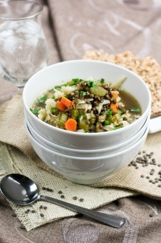 Green Lentil and Cabbage Soup • The Healthy Foodie