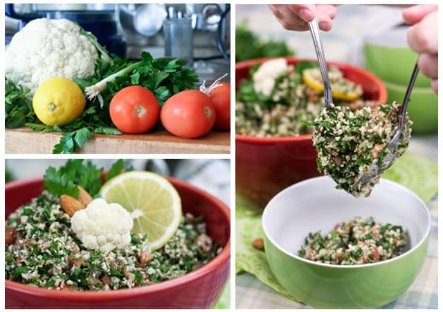 Grain Free Cauliflower Tabouleh | thehealthyfoodie.com