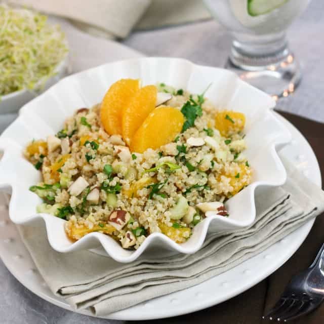 Quick and Easy Quinoa Orange Salad • The Healthy Foodie