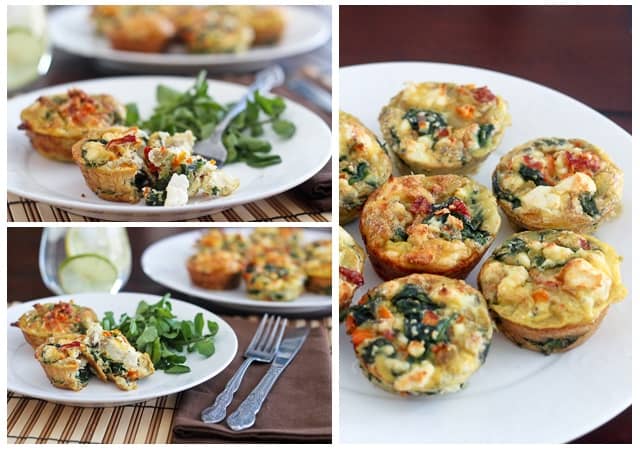 Spinach & Sun Dried Tomato Frittatas Recipe - Love and Lemons