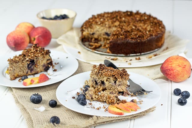 Peaches and Blueberry Coffee Cake