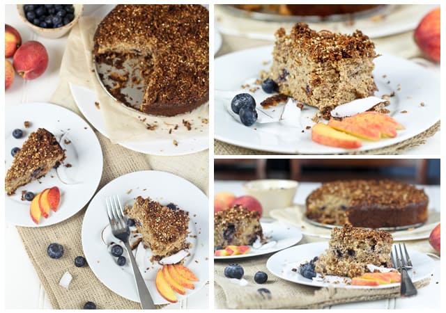 Peaches and Blueberry Coffee Cake