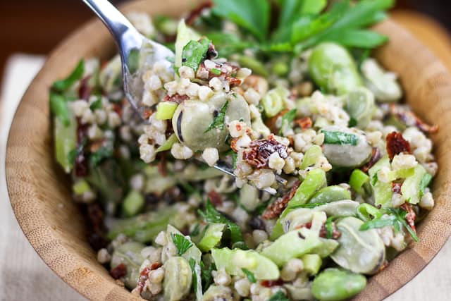 Buckwheat Fava Beans Salad