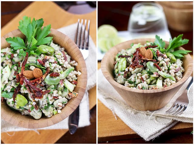 Buckwheat Fava Beans Salad