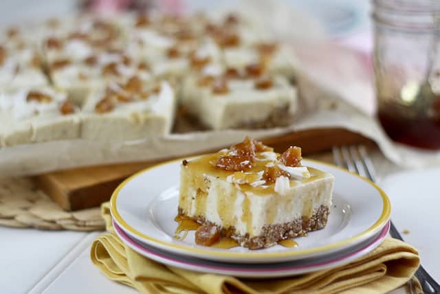 No Bake Ginger Cheesecake Bars