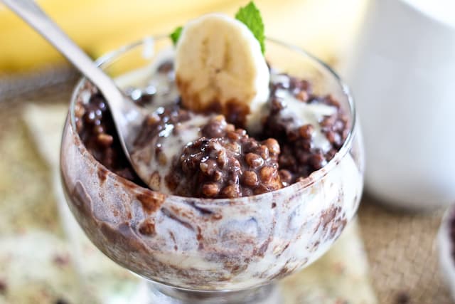 Carob Banana Creamy Buckwheat Breakfast Pudding | by Sonia! The Healthy Foodie