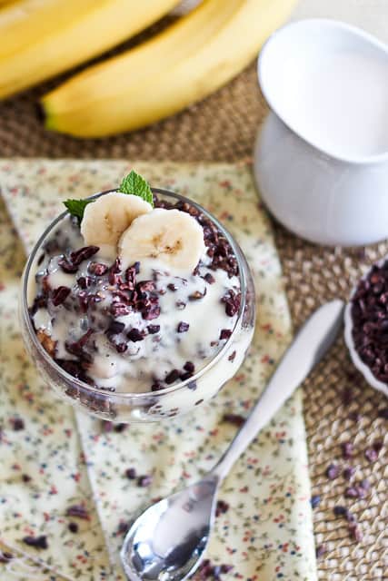 Carob Banana Creamy Buckwheat Breakfast Pudding | by Sonia! The Healthy Foodie