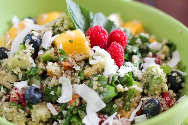 Salad for breakfast? Oh yeah! Breakfast Quinoa Salad • The Healthy Foodie