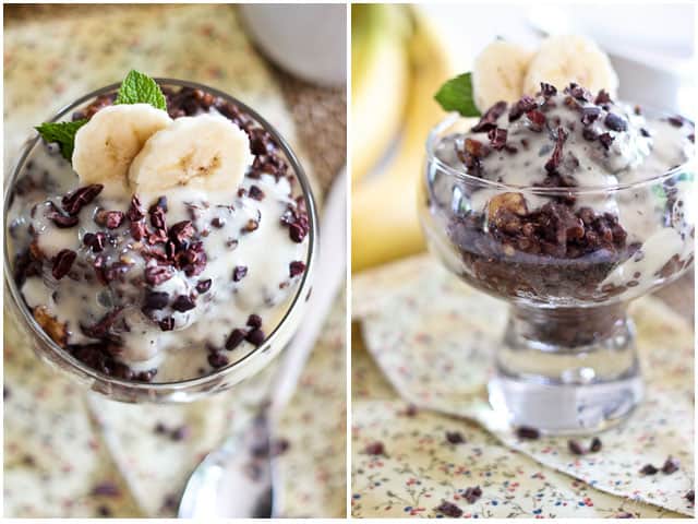 Carob Banana Creamy Buckwheat Breakfast Pudding | by Sonia! The Healthy Foodie