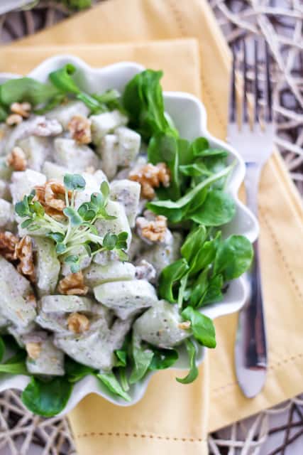 Creamy Cucumber Walnut Salad | by Sonia! The Healthy Foodie