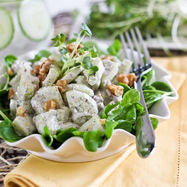 Creamy Cucumber Walnut Salad | by Sonia! The Healthy Foodie