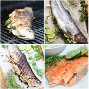 Grilled Whole Trout • The Healthy Foodie