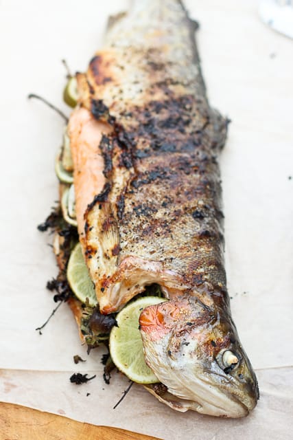 Grilled Whole Trout • The Healthy Foodie