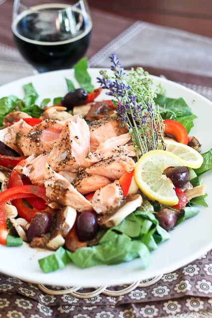 Quick Leftover Salmon Salad | by Sonia! The Healthy Foodie