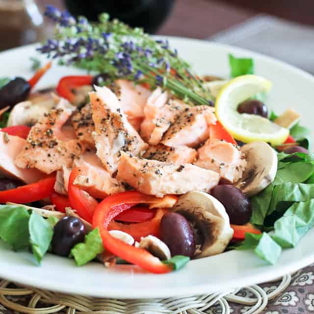 Quick Leftover Salmon Salad | by Sonia! The Healthy Foodie