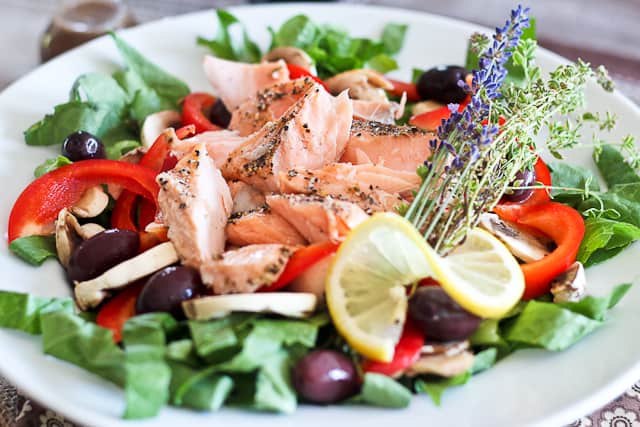 Quick Leftover Salmon Salad | by Sonia! The Healthy Foodie