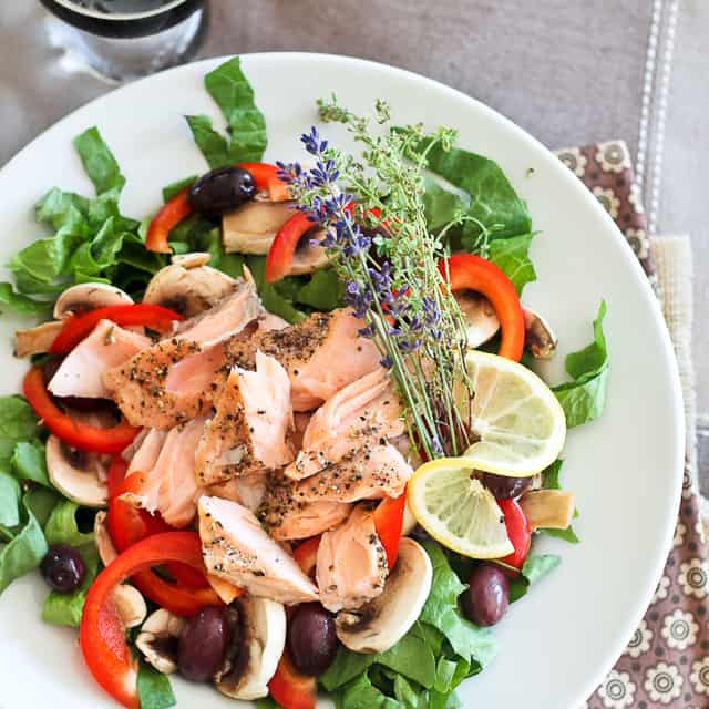 Quick Leftover Salmon Salad | by Sonia! The Healthy Foodie