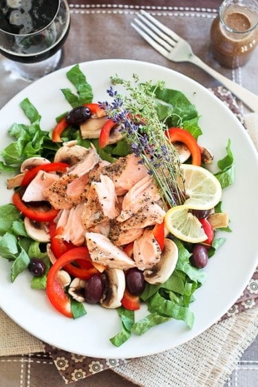 Quick Leftover Salmon Salad | by Sonia! The Healthy Foodie