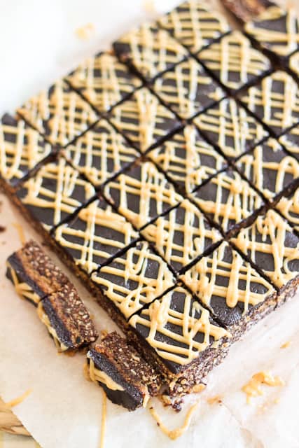 Triple Decker Peanut Butter Squares | by Sonia! The Healthy Foodie