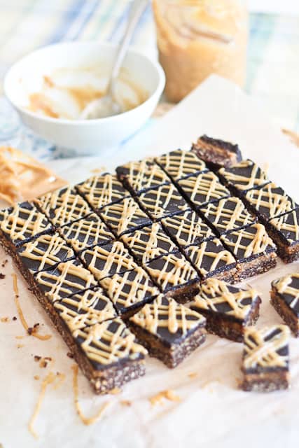 Triple Decker Peanut Butter Squares | by Sonia! The Healthy Foodie