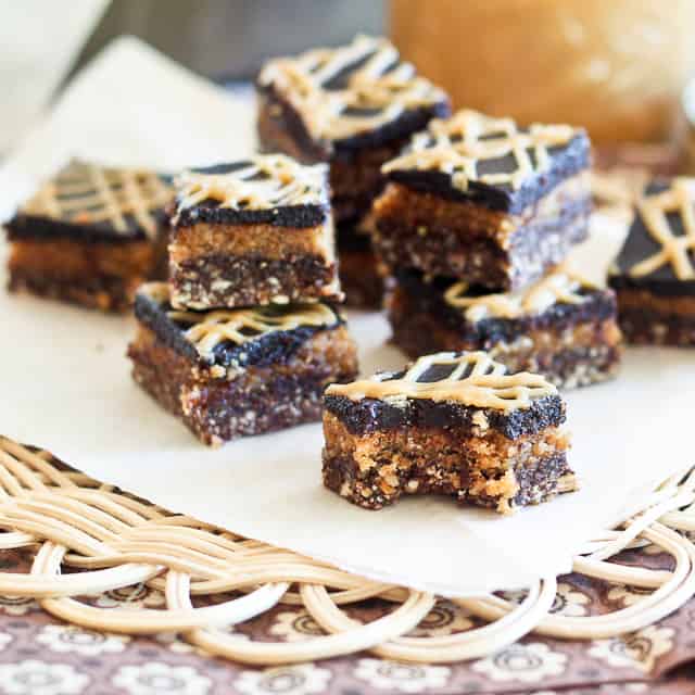 Triple Decker Peanut Butter Squares | by Sonia! The Healthy Foodie