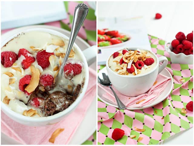 Choco Raspberry Instant Breakfast Bake | by Sonia! The Healthy Foodie