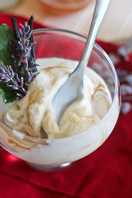 Goat Cheese Honey Lavender Ice Cream | by Sonia! The Healthy Foodie