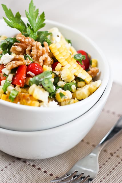 Grill Roasted Corn Salad | by Sonia! The Healthy Foodie