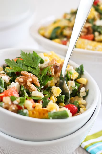 Grill Roasted Corn Salad | by Sonia! The Healthy Foodie